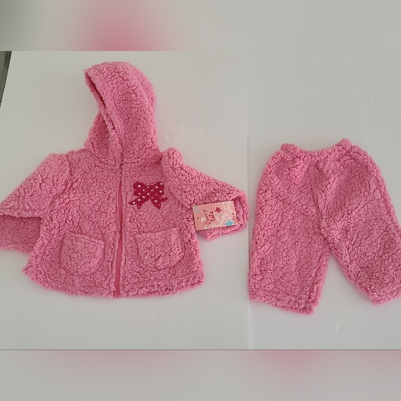 Coney Isle Baby Girl 2 piece Pink Size 6-9 Months - Picture 2 of 8
